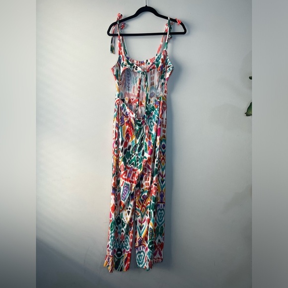 Christian Siriano Multicolor Open Back Wide Leg Women Jumpsuit, size L - Picture 3 of 10